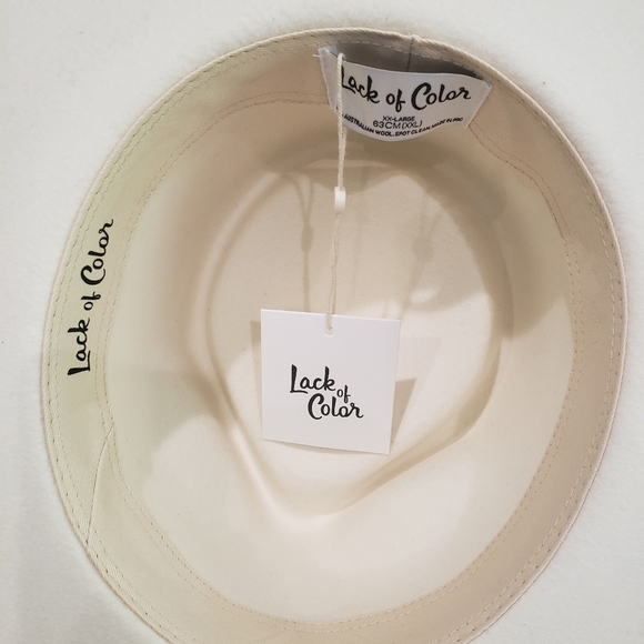 Lack Of Color White Hat with Green Band - Picture 10 of 14